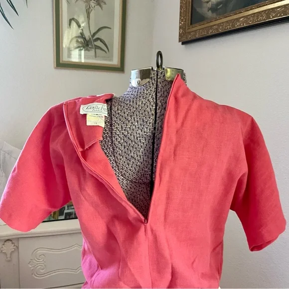 Vintage 80s color block dress - Picture 7 of 11